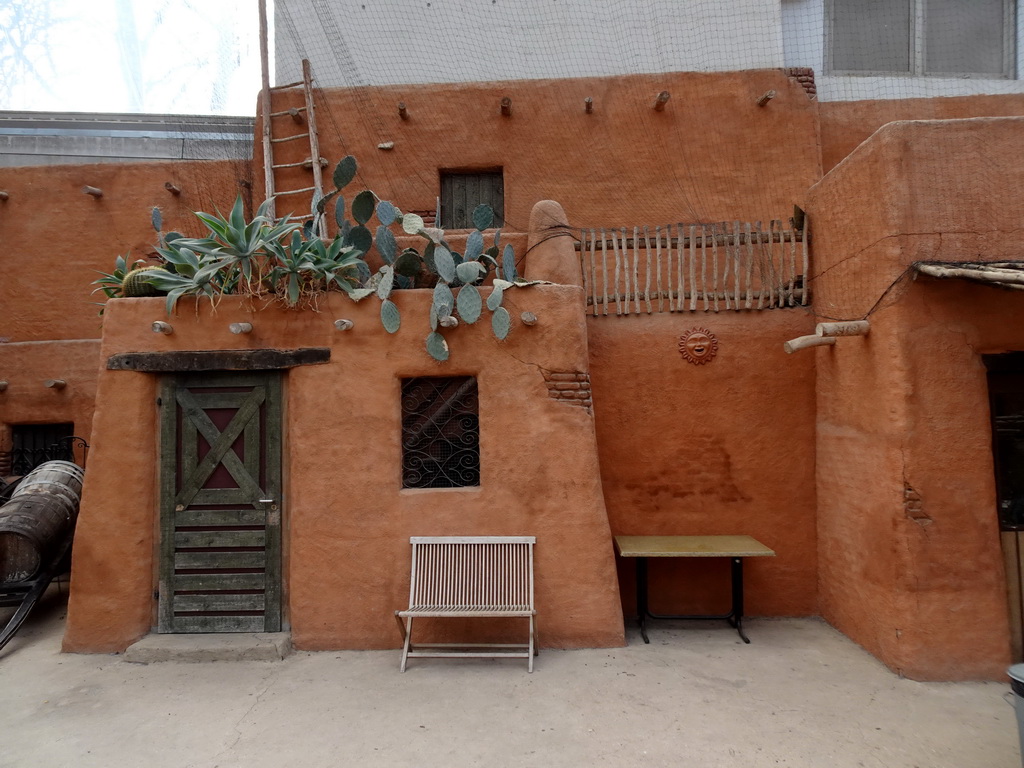 Front of a building at the Desert Hall of Burgers` Zoo