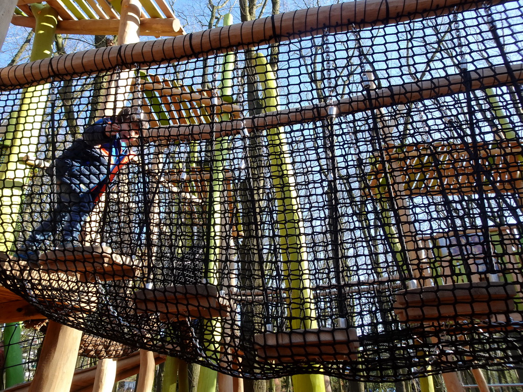 Max at the Adventure Land playground at the Park Area of Burgers` Zoo