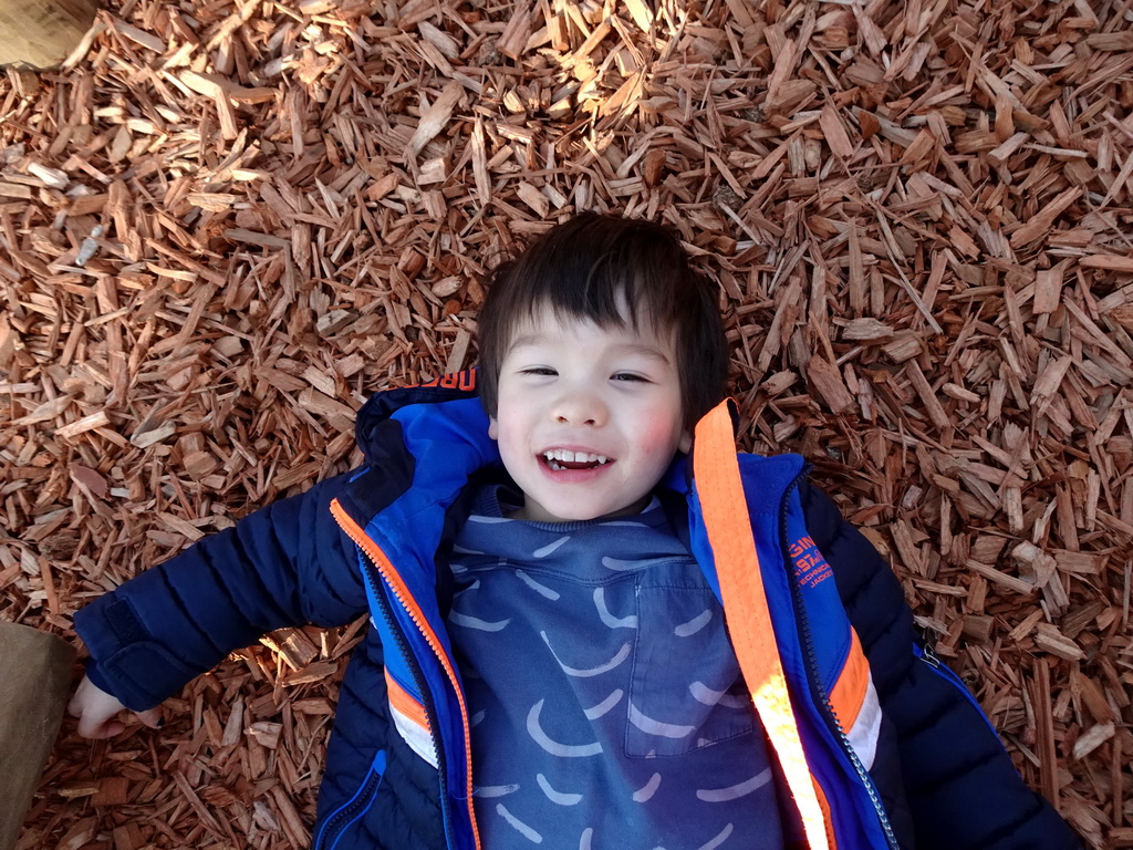 Max at the Adventure Land playground at the Park Area of Burgers` Zoo