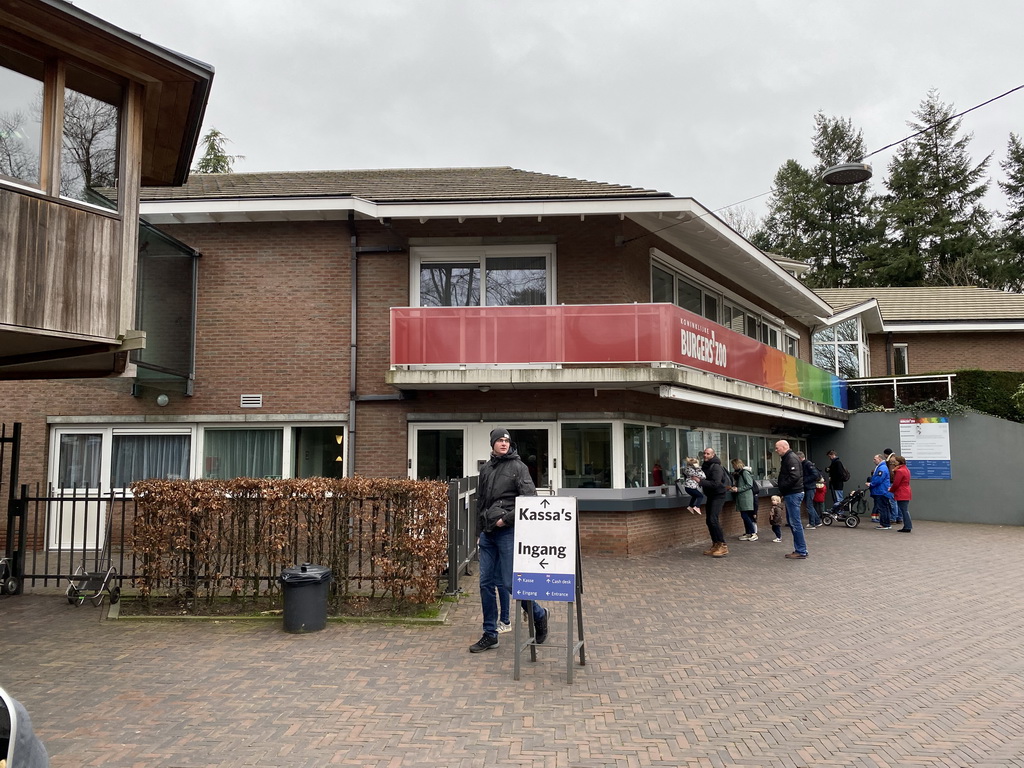 The entrance to Burgers` Zoo at the Antoon van Hooffplein square