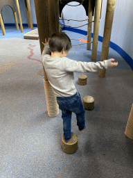 Max at the Kids Jungle playground at the Park Area of Burgers` Zoo