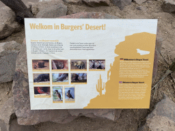 Information on the Desert Hall of Burgers` Zoo