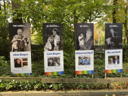 Photographs of the directors of Burgers` Zoo, near the entrance to the Bush Hall