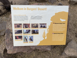 Information on the Desert Hall of Burgers` Zoo