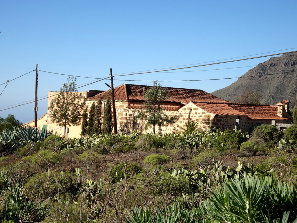 Building at the north side of town, viewed from a parking place next to the Calle Camino-Real street