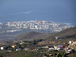 The town of Playa de la Américas, viewed from a parking place next to the Calle Camino-Real street just southwest of the town of La Escalona