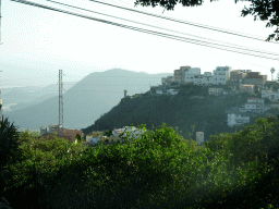 The Montaña Fria hill at the southwest side of the town, viewed from a parking lot along the TF-51 at the south side of town