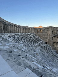 North auditorium of the Roman Theatre of Aspendos, viewed from the top of the west auditorium