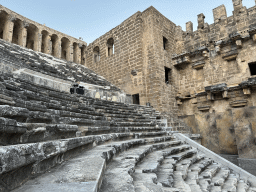 North auditorium of the Roman Theatre of Aspendos, viewed from the northwest auditorium