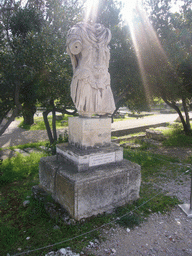 Statue of emperor Hadrian at the Ancient Agora