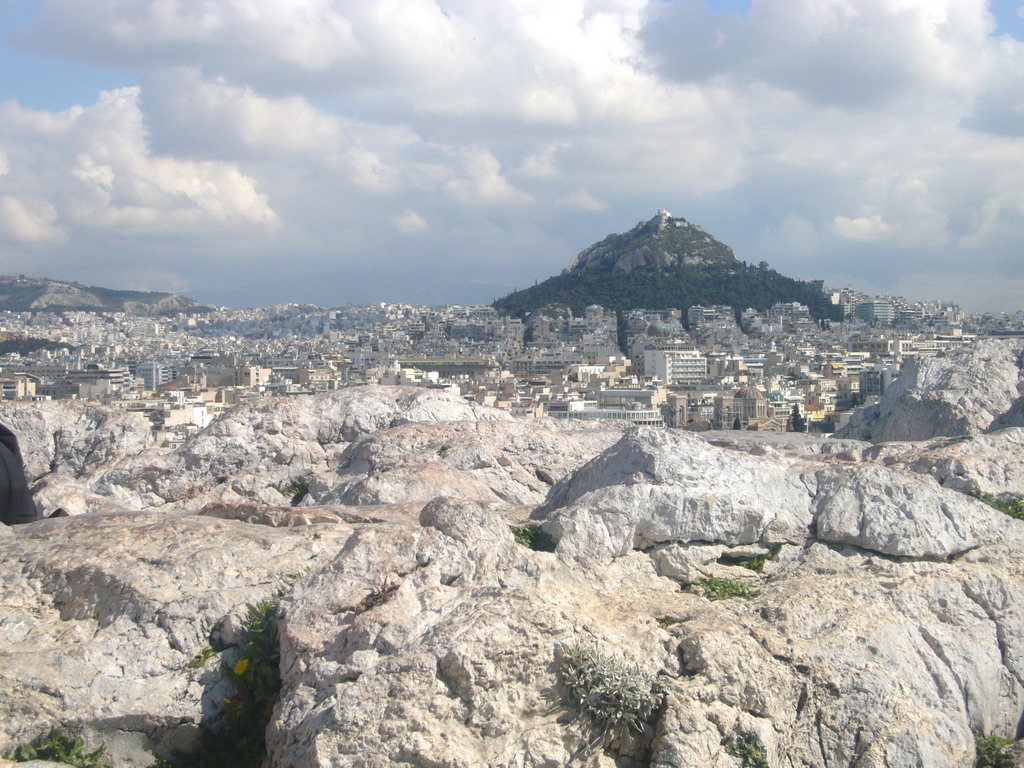 Mount Lycabettus, viewed from the Areopagus