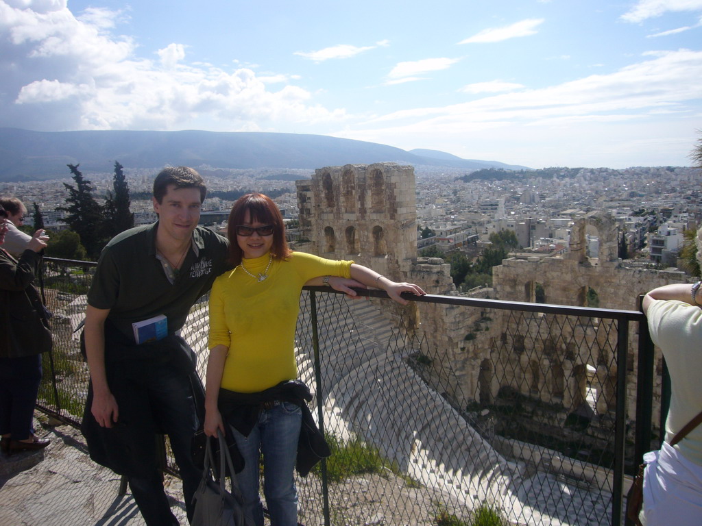 Tim and Miaomiao at the Odeon of Herodes Atticus