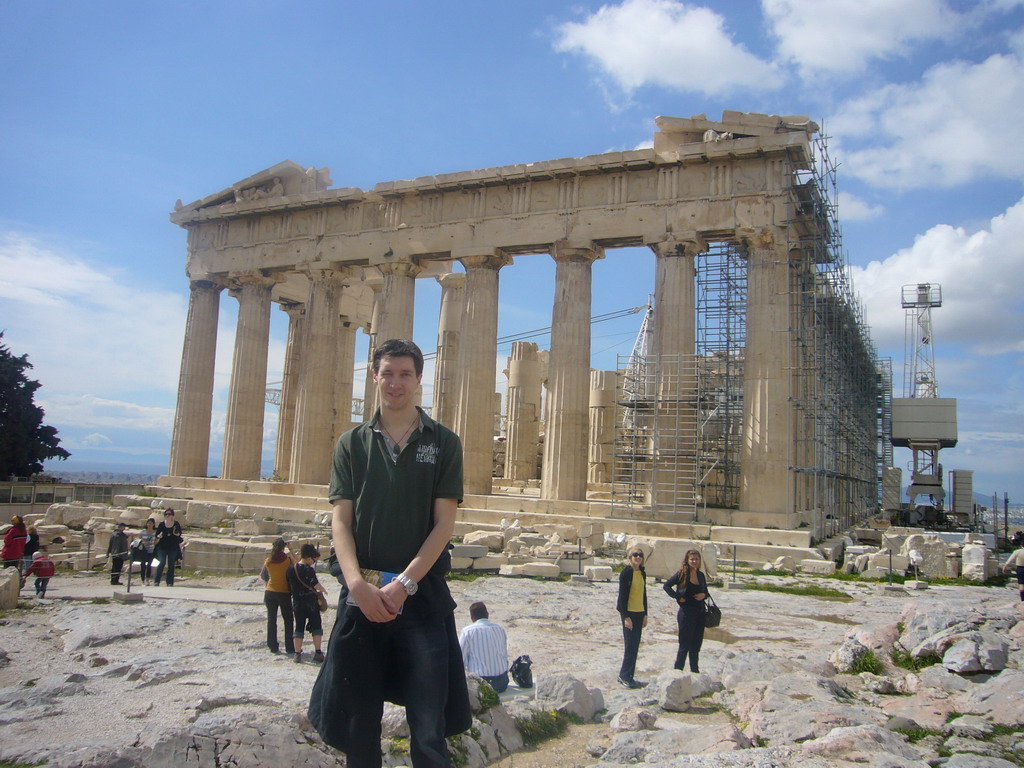 Tim at the Parthenon