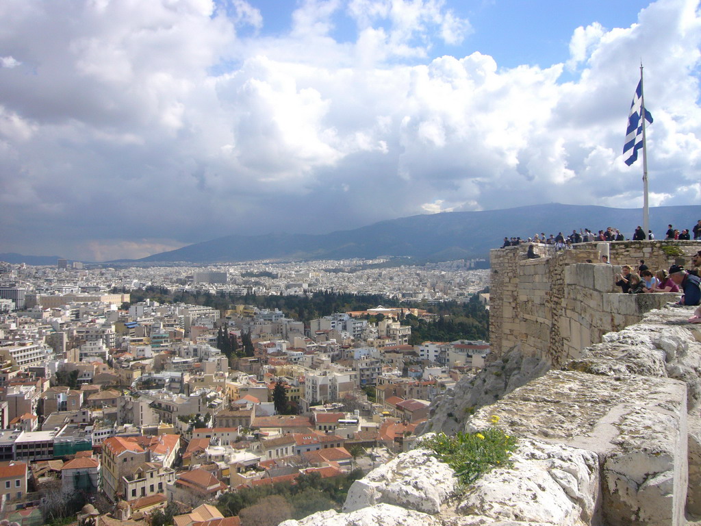 View from the Acropolis on the city center