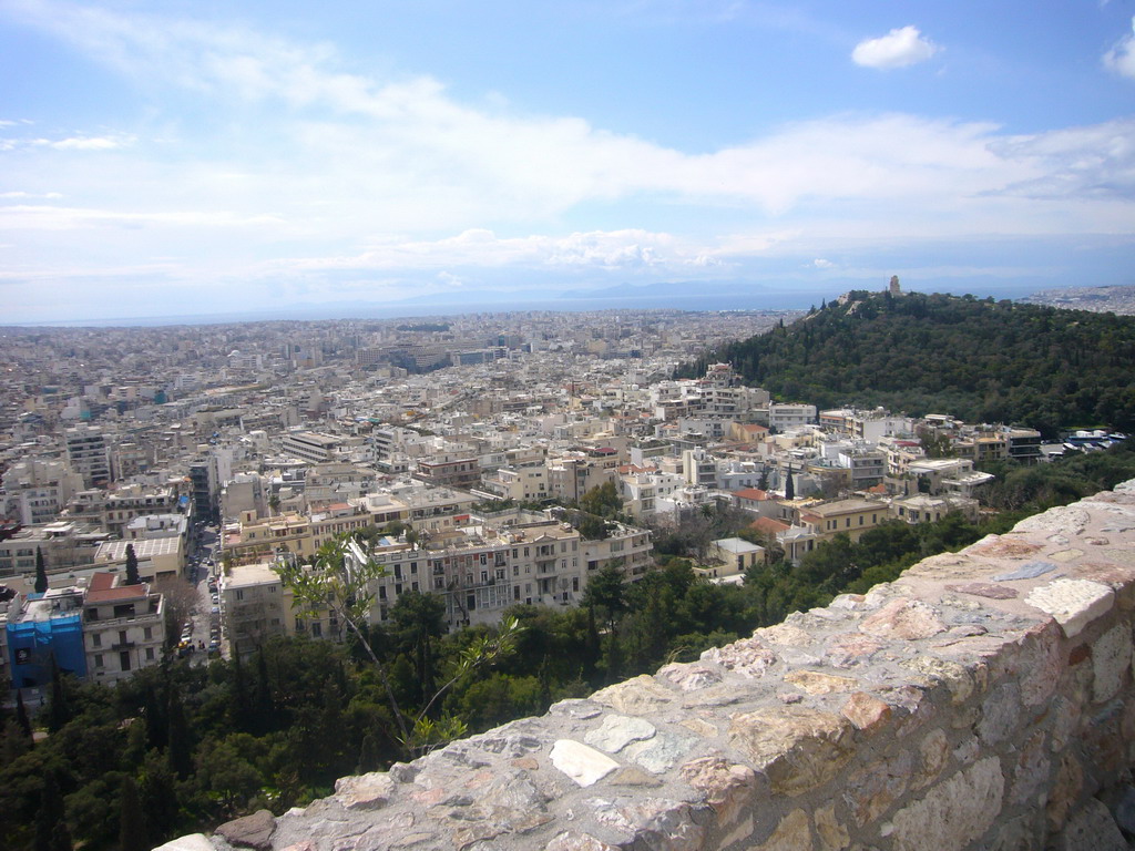 View from the Acropolis on the city center