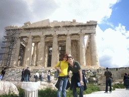 Tim and Miaomiao at the Parthenon