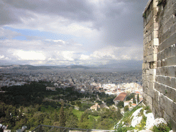 View from the Acropolis on the Ancient Agora and the city center