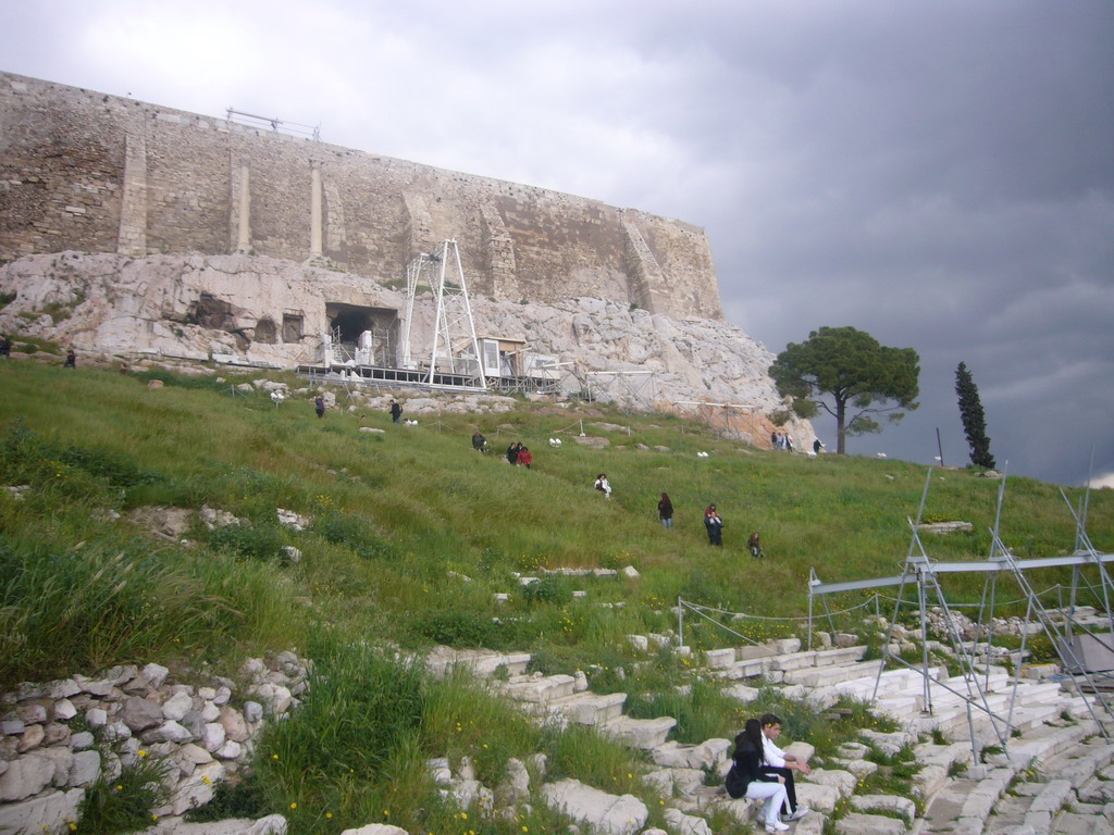 The Theatre of Dionysos and the outer wall of the Acropolis