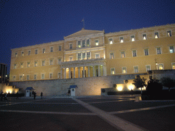 The Greek Parliament and the Tomb of the Unknown Soldier, by night