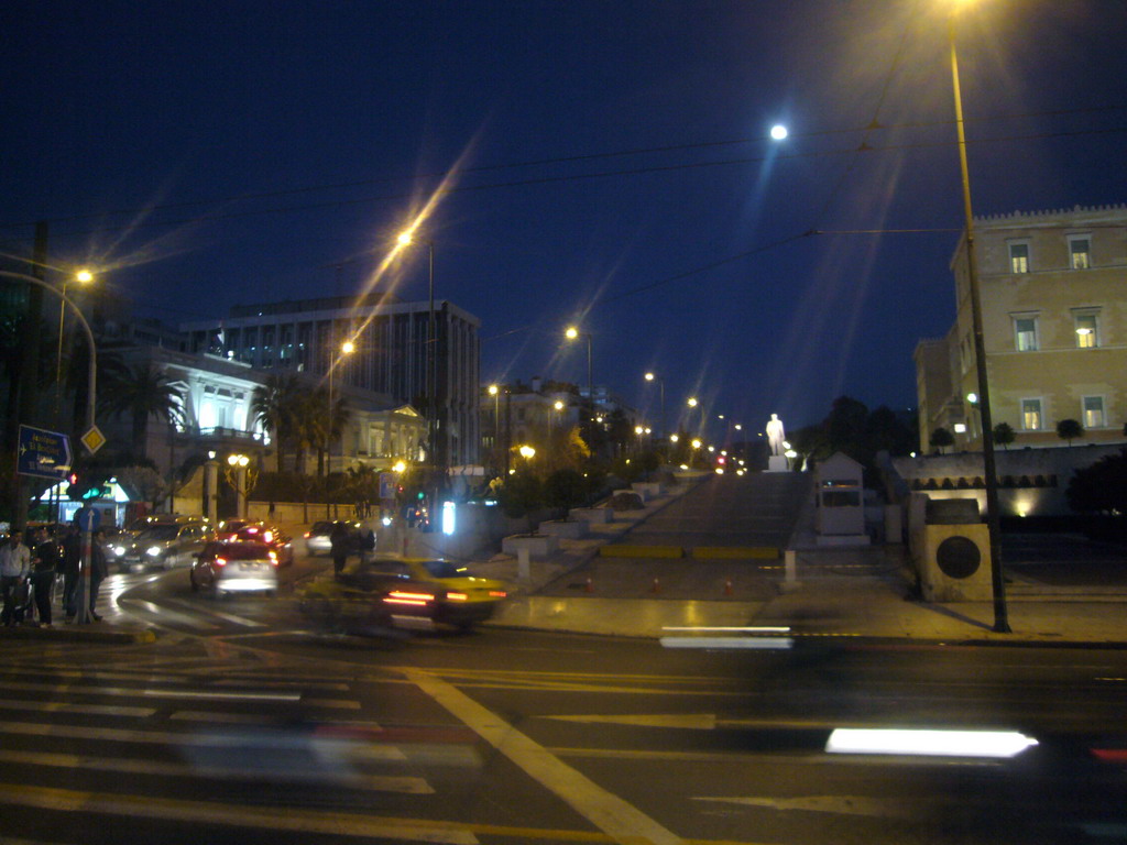 Egyptian Embassy and Greek Parliament, by night