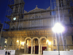 The Metropolitan Cathedral of Athens, by night