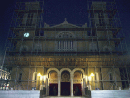The Metropolitan Cathedral of Athens, by night