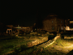 Fethiye Camii (Mosque of the Conqueror) and Roman Agora, by night