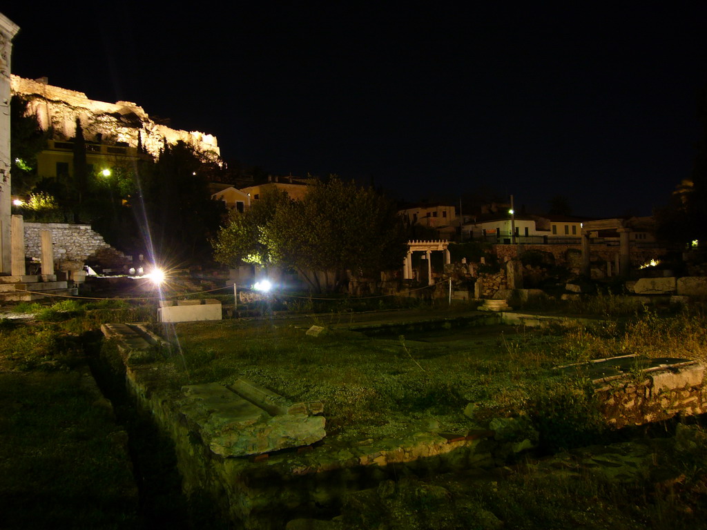 Roman Agora, by night