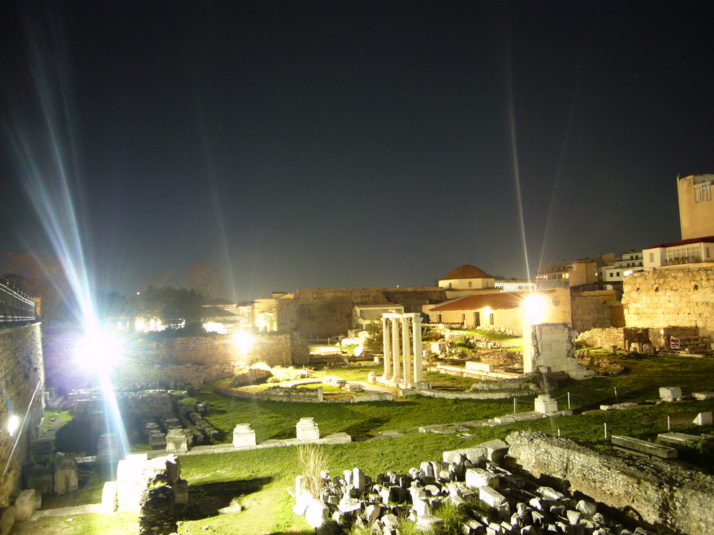 Hadrian`s Library, by night