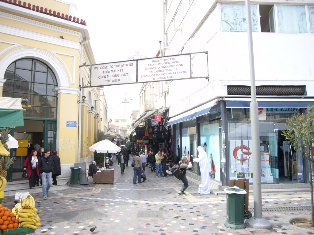 Entrance to flea market of Monastiraki
