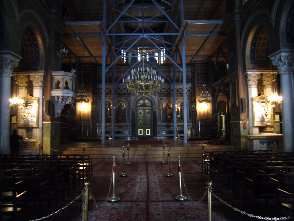 Inside the Metropolitan Cathedral of Athens