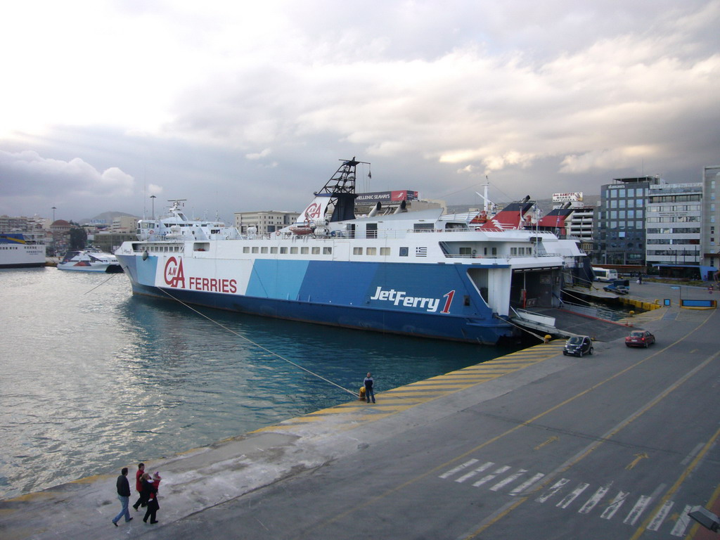 Boat in Piraeus harbour