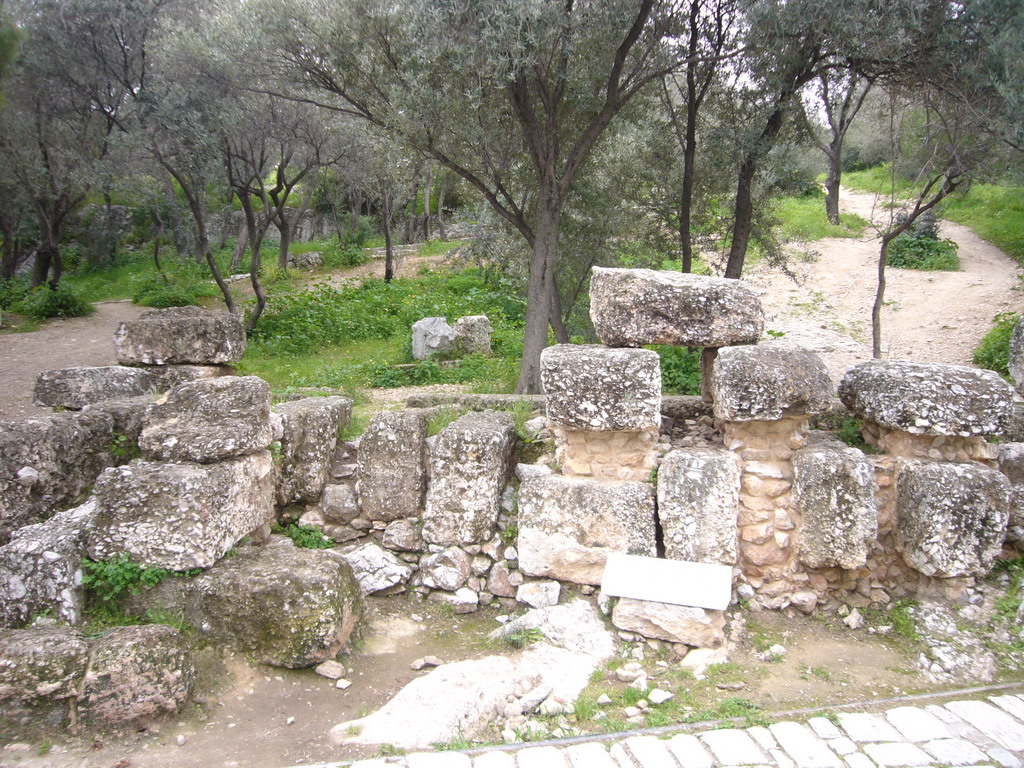 Ruins at the foot of Filopappos Hill