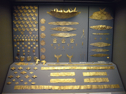 Gold funeral items from Mycenae, in the National Archaeological Museum