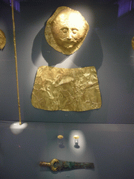 Gold funeral mask from Mycenae, in the National Archaeological Museum