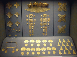 Gold funeral items from Mycenae, in the National Archaeological Museum