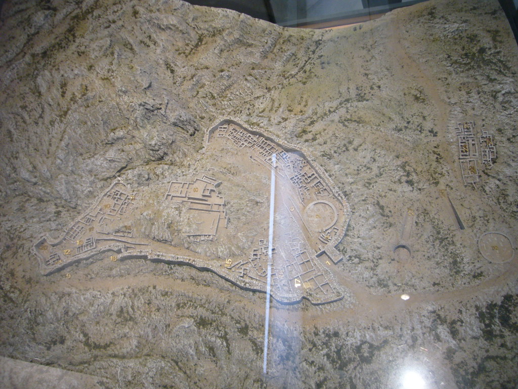 Scale model of the Acropolis of Mycenae, in the National Archaeological Museum