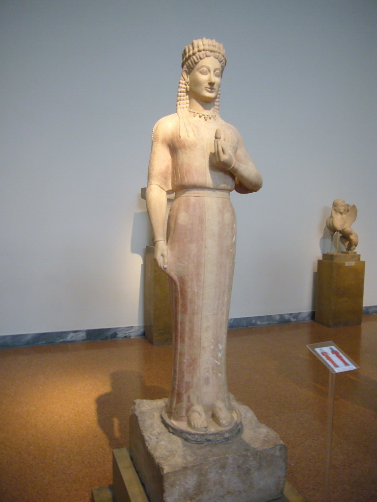 Kore statue, in the National Archaeological Museum