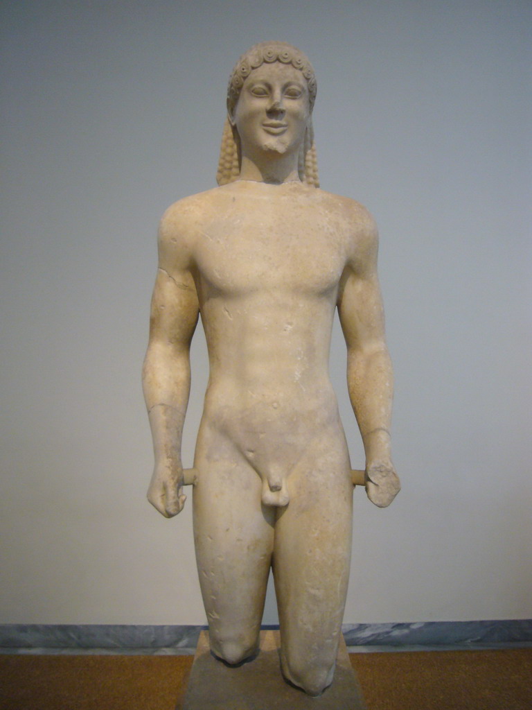 Kouros statue, in the National Archaeological Museum