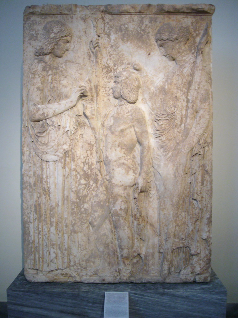 Marble relief plaque, in the National Archaeological Museum