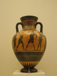 Black-figured vase, in the National Archaeological Museum