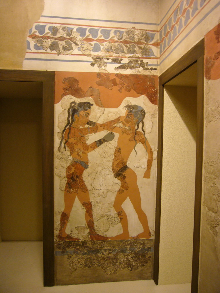 Fresco from Santorini, in the National Archaeological Museum