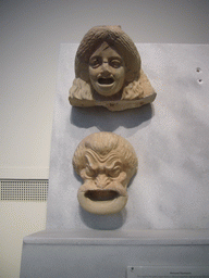 Theatre masks, in the National Archaeological Museum