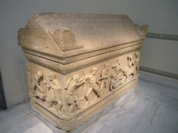 Marble coffin, in the National Archaeological Museum