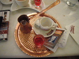 Greek coffee in a lunch room near Syntagma square
