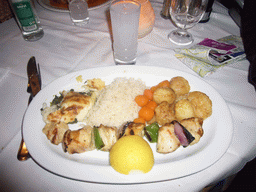 Dinner in the restaurant Psara`s in the Plaka district