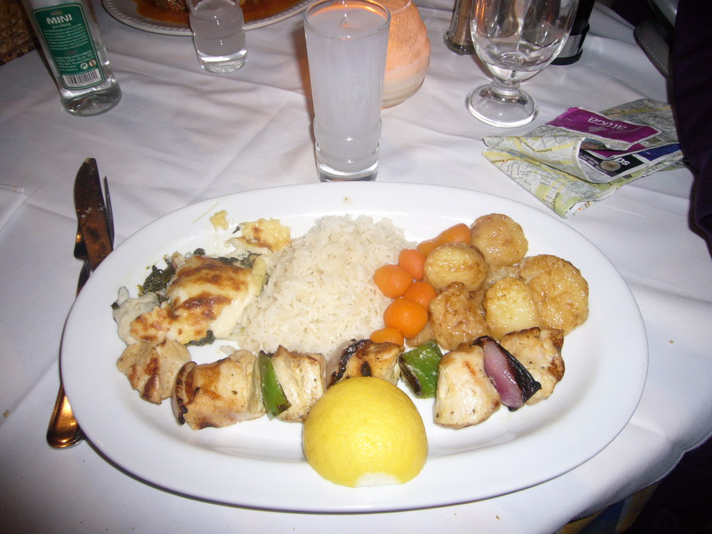 Dinner in the restaurant Psara`s in the Plaka district