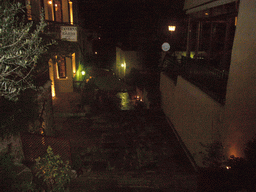 Restaurants in the Plaka district, by night