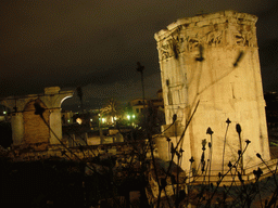 The Tower of the Winds and the Roman Agora, by night