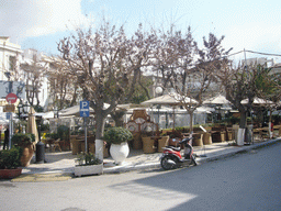 Square on the east side of Hadrian`s Library